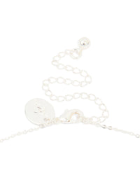 Silver Plated Cubic Zirconia Pearl Butterfly Necklace - link has visual effect only