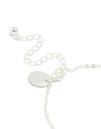 Silver Plated Multi Bows Bracelet - link has visual effect only