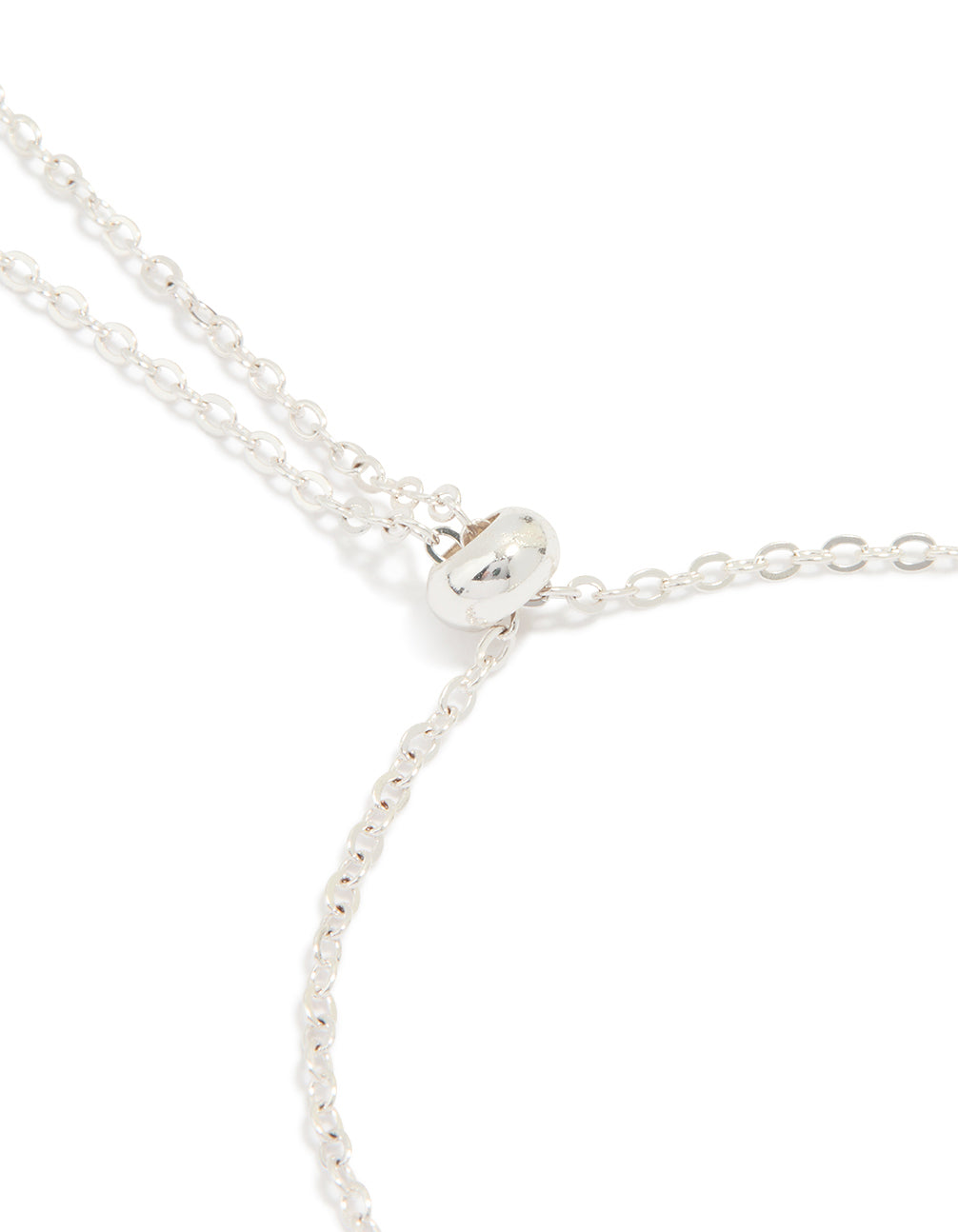 Silver Plated Diamante Rondell Toggle Bracelet