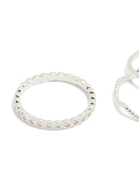 Silver Plated Squiggle Rings 5-Pack - link has visual effect only