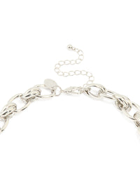 Silver Chunky Chain Necklace - link has visual effect only