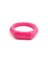 Pink Acrylic Geometric Bangle - link has visual effect only