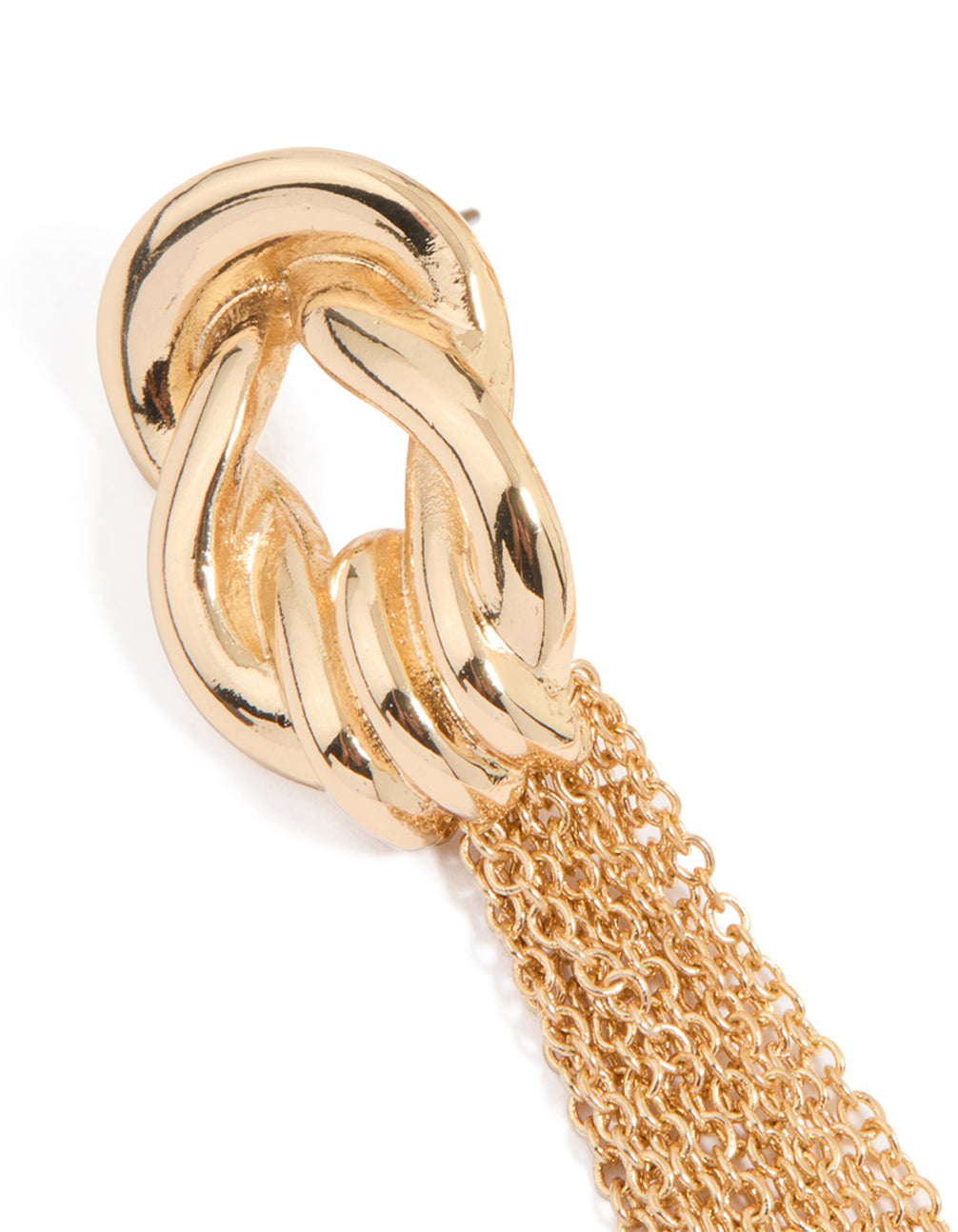 Gold Multi Chain Drop Earrings