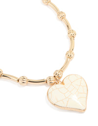 Gold Heart Locket Pendant Necklace - link has visual effect only