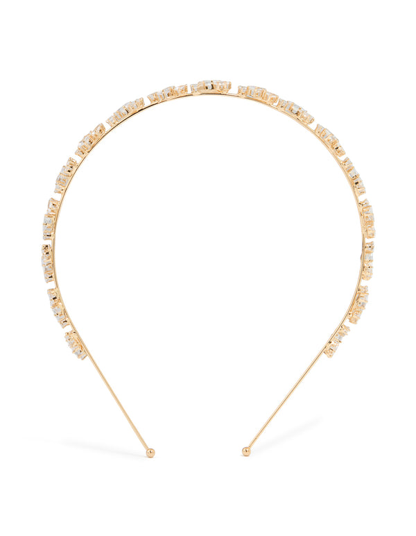 Gold Plated Wavy Vine Headband