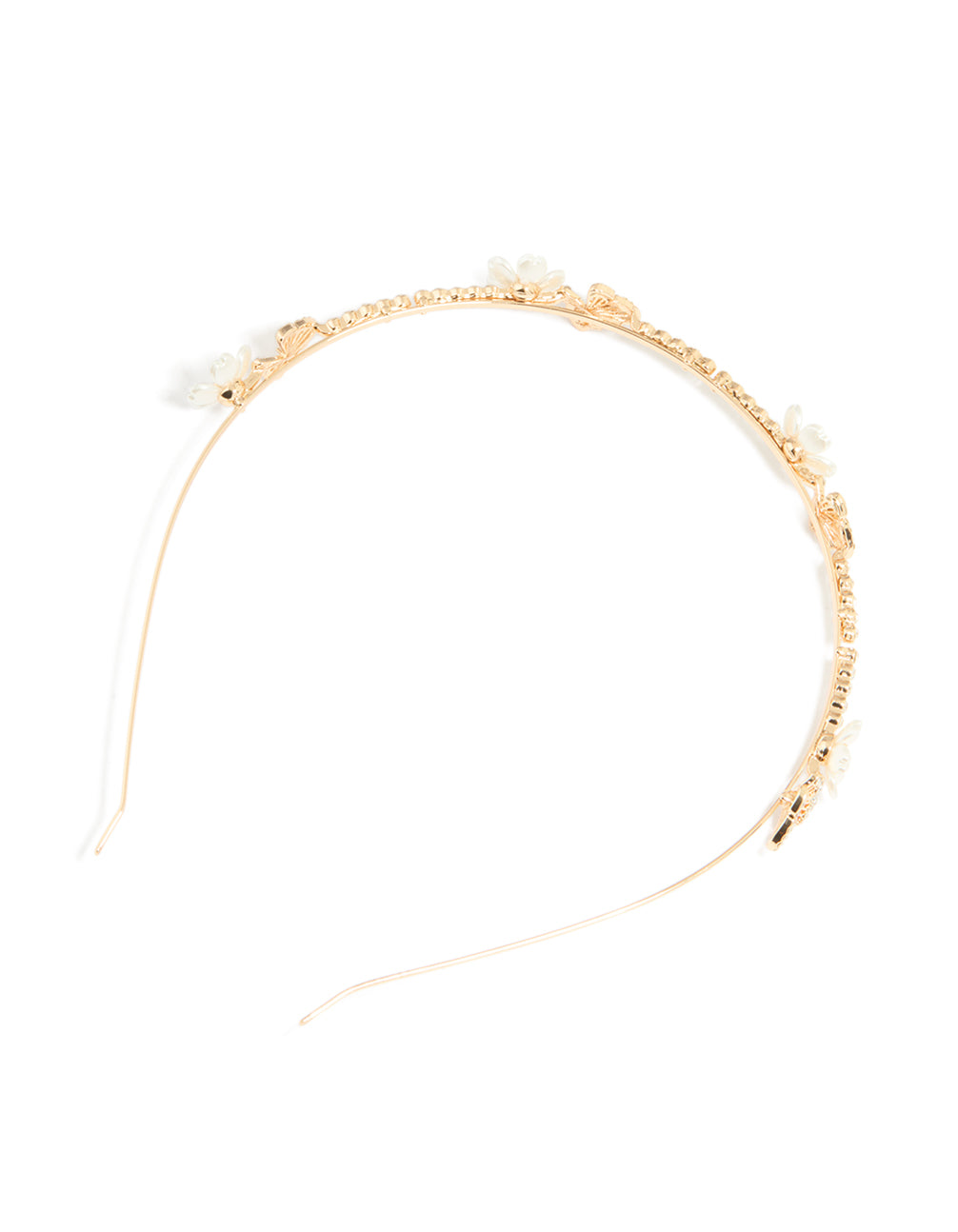 Gold Plated Small Butterfly Flower Headband