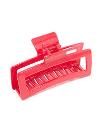 Red Shiny Extra Large Coated Claw Clip - link has visual effect only