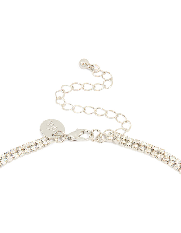 Silver Layered Y-Necklace