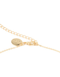 Gold Plated Semi Precious Stones Waist Chain - link has visual effect only