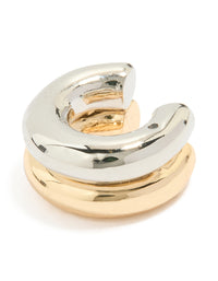 Mixed Metal Layered Ear Cuff - link has visual effect only