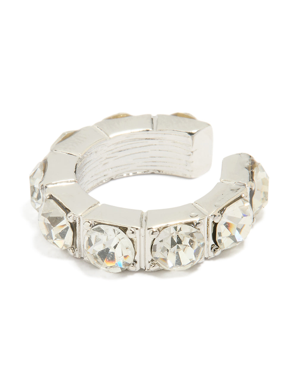 Silver Diamante Ear Cuff
