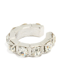 Silver Diamante Ear Cuff - link has visual effect only
