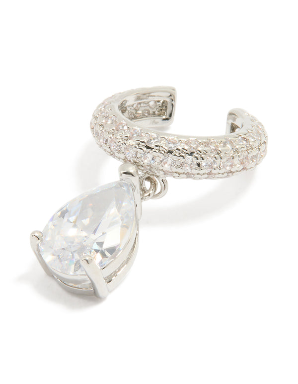 Silver Diamante Ear Cuff