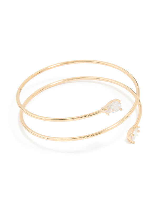 Gold Diamante Arm Cuff