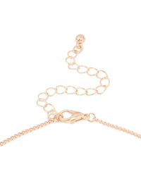 Rose Gold Laser Cut Flower Necklace - link has visual effect only