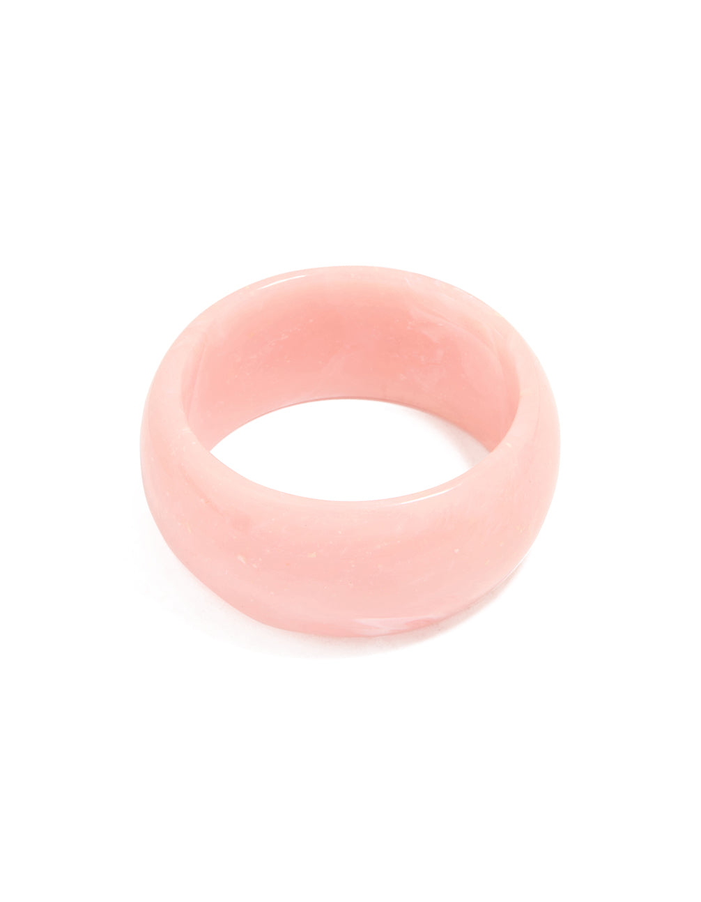 Pink Acrylic Marble Bangle