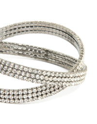 Gunmetal Twisted Wrist Cuff - link has visual effect only