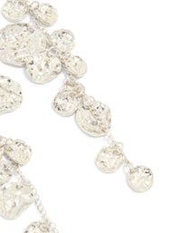 Silver Organic Petal Drop Earrings - link has visual effect only