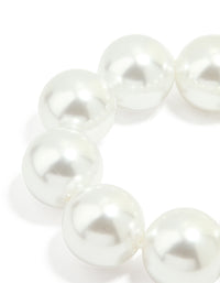 Silver Pearl Stretch Bracelet - link has visual effect only
