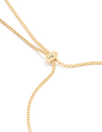 Gold Plated Bubble Letter M Toggle Bracelet - link has visual effect only