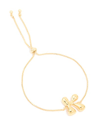Gold Plated Bubble Letter K Toggle Bracelet - link has visual effect only