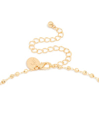 Gold Plated Ball Chain Mary Cross Necklace - link has visual effect only