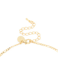 Gold Plated Green Beaded Lariat Cross Necklace - link has visual effect only