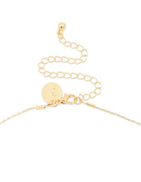 Gold Plated Freshwater Pearl Station Necklace - link has visual effect only