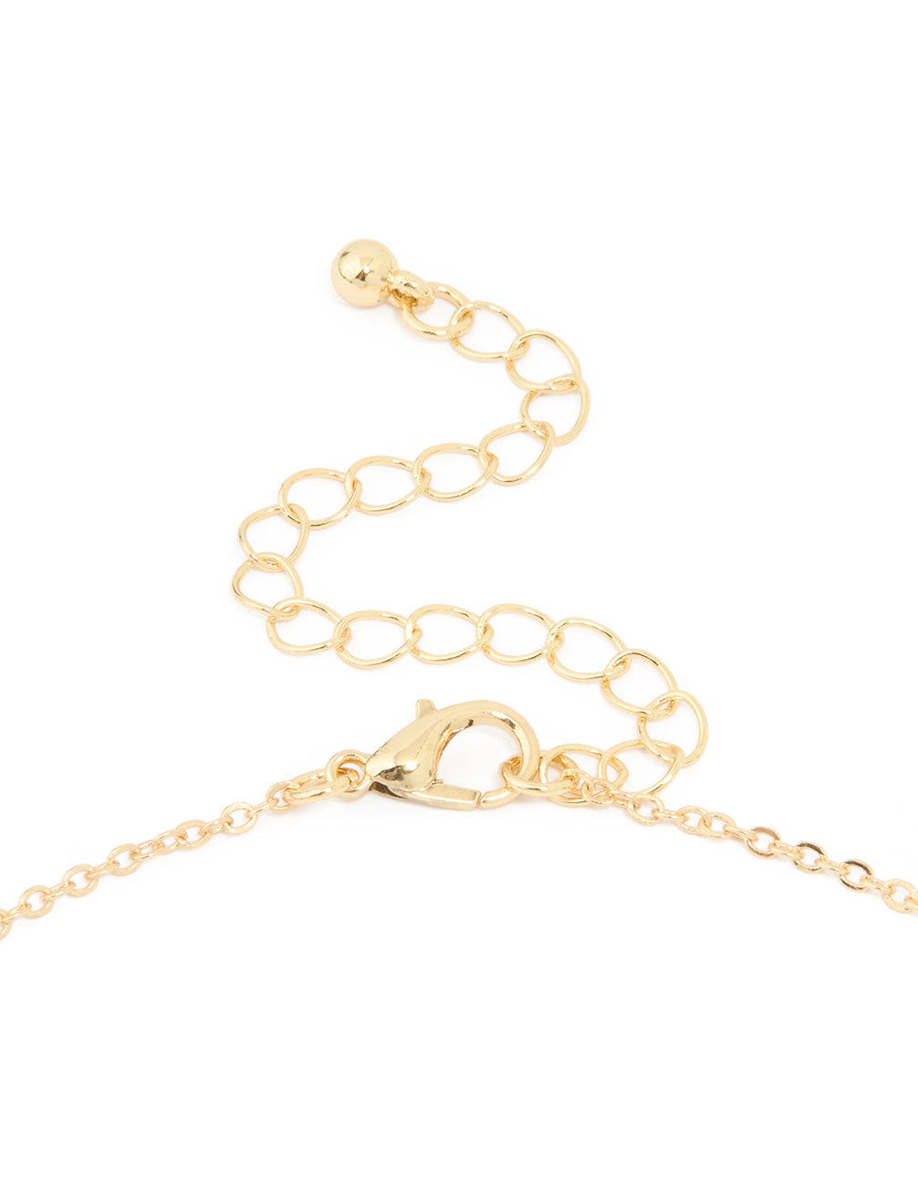 Gold Plated Cubic Zirconia Emerald Flower Trio Necklace