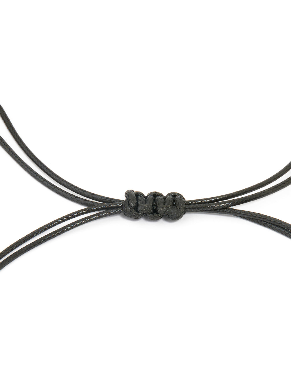Gold Organic Pendant Black Cord Necklace