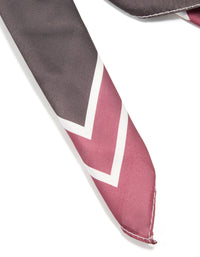 White Chocolate Brown & Red Fabric Geometric Square Print Scarf - link has visual effect only