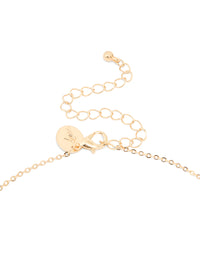 Gold Cubic Zirconia Vine Pear Necklace - link has visual effect only