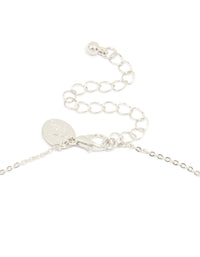 Silver Cubic Zirconia Mega Cross Necklace - link has visual effect only