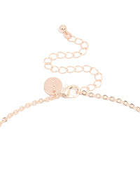 Rose Gold Cubic Zirconia Vine Y-Necklace - link has visual effect only