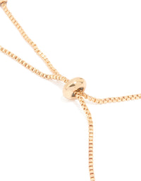 Gold Green Cubic Zirconia Square Halo Toggle Bracelet - link has visual effect only
