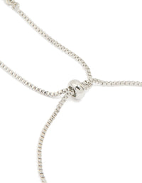 Silver Cubic Zirconia Butterfly Toggle Bracelet - link has visual effect only