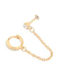 Gold Plated Surgical Steel Standard Chain Clicker - link has visual effect only