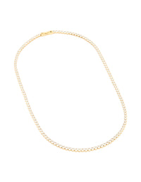 Waterproof Gold Plated Stainless Steel Cubic Zirconia Tennis Necklace - link has visual effect only