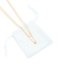 Waterproof Gold Plated Stainless Steel Star & Pearl Layered Necklace - link has visual effect only