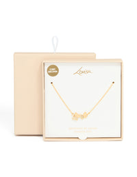 Gold Plated Stainless Steel Cubic Zirconia Butterfly Necklace - link has visual effect only