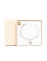 Waterproof Stainless Steel Chunky Heart T & O Bracelet - link has visual effect only