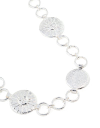 Silver Celestial Sun Linked Belt - link has visual effect only