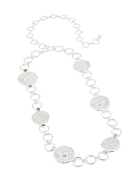 Silver Celestial Sun Linked Belt - link has visual effect only