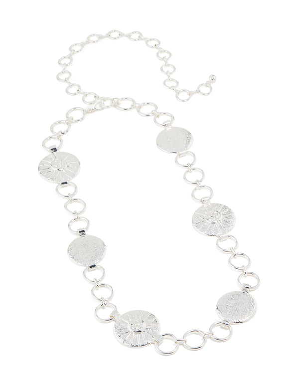 Silver Celestial Sun Linked Belt