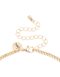 Antique Gold Red Drops Necklace - link has visual effect only