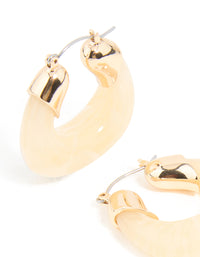 Gold Marble Hoop Earrings - link has visual effect only