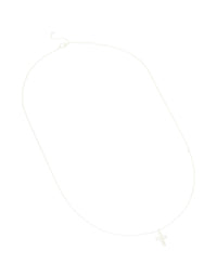 Sterling Silver Cubic Zirconia Cross Pendant Necklace - link has visual effect only