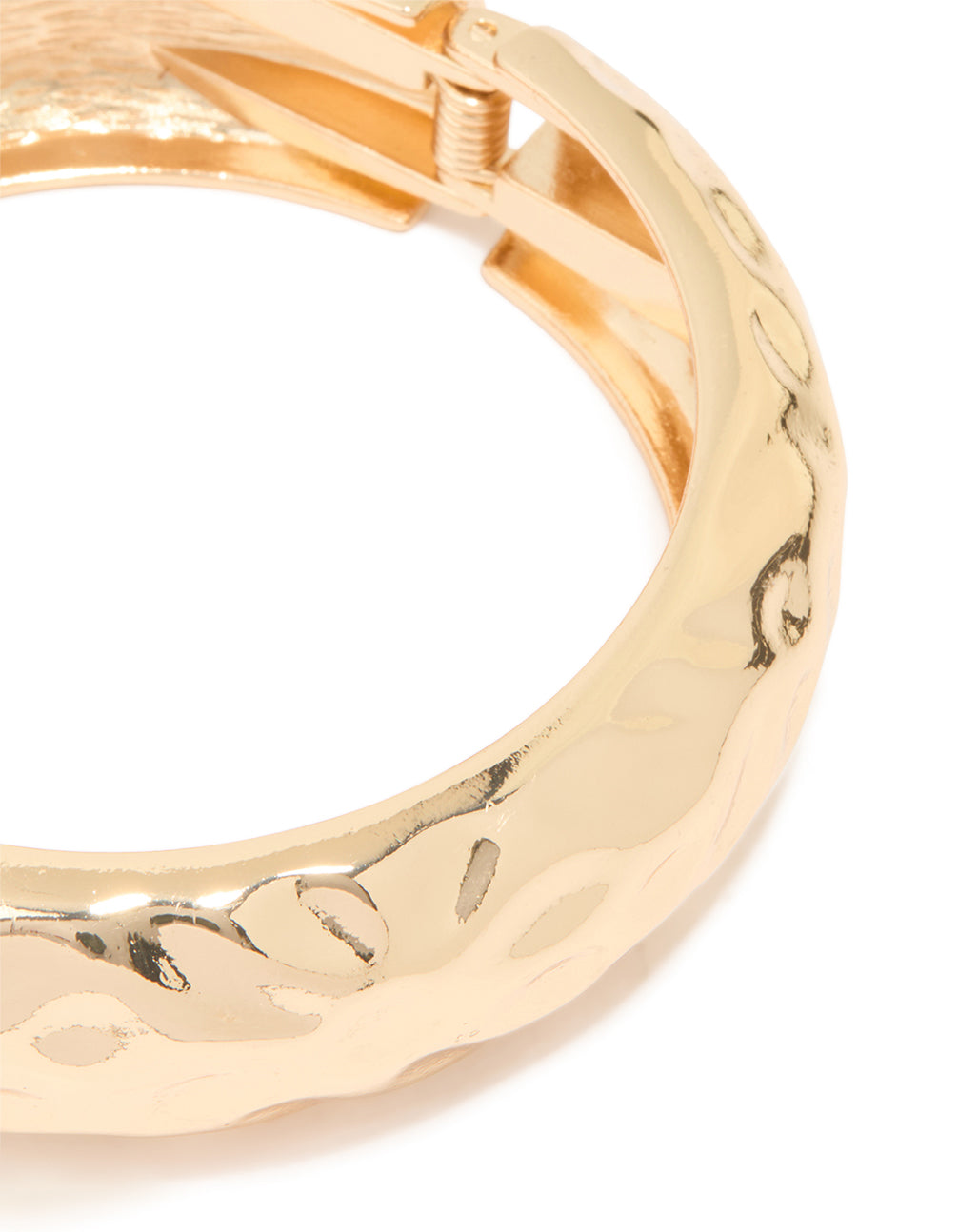 Gold Hammered Classic Bangle