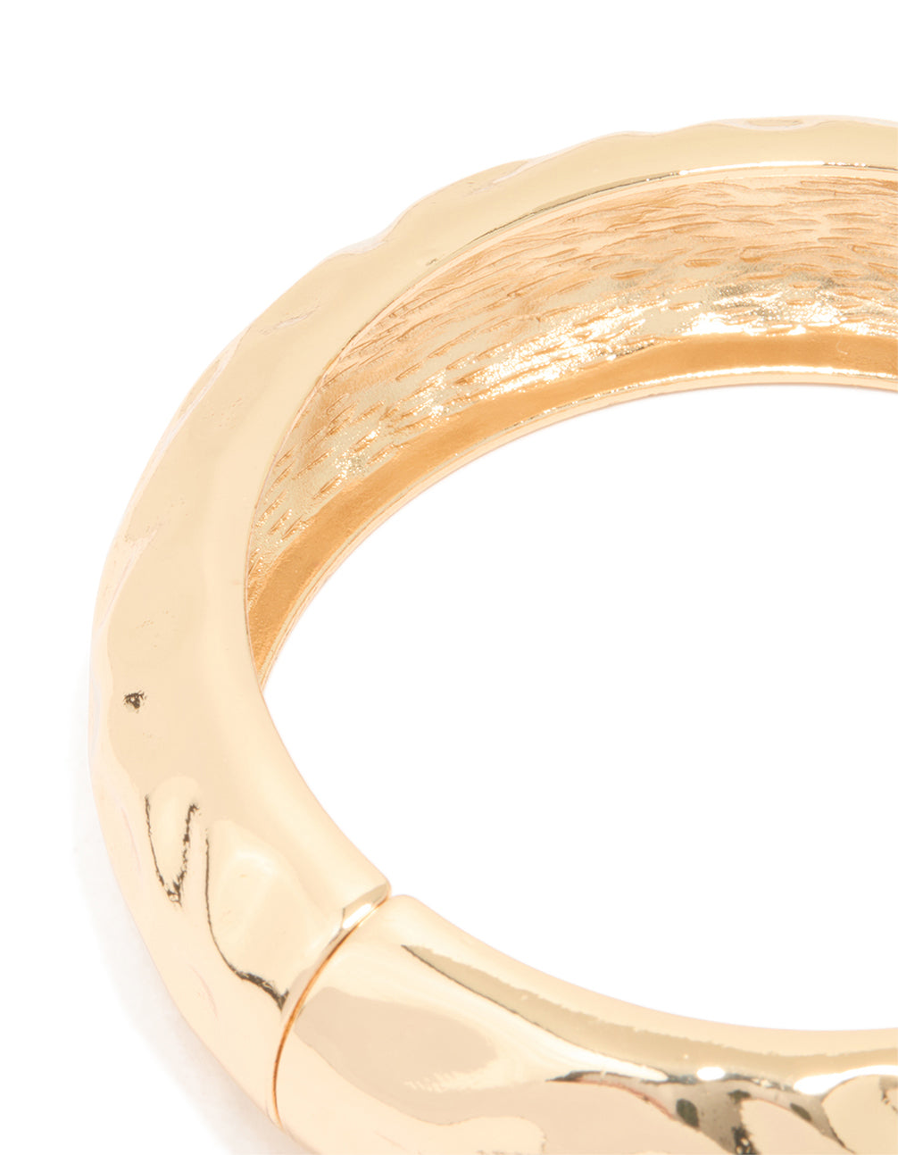 Gold Hammered Classic Bangle