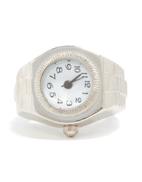 Silver Statement Watch Ring - link has visual effect only